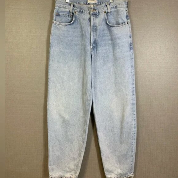 Agolde Revolve High Rise Tapered Baggy Jeans - Picture 2 of 8